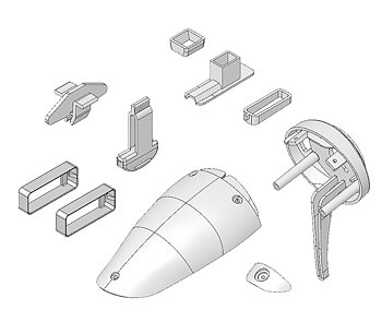 Multiplex Injected parts EasyStar II