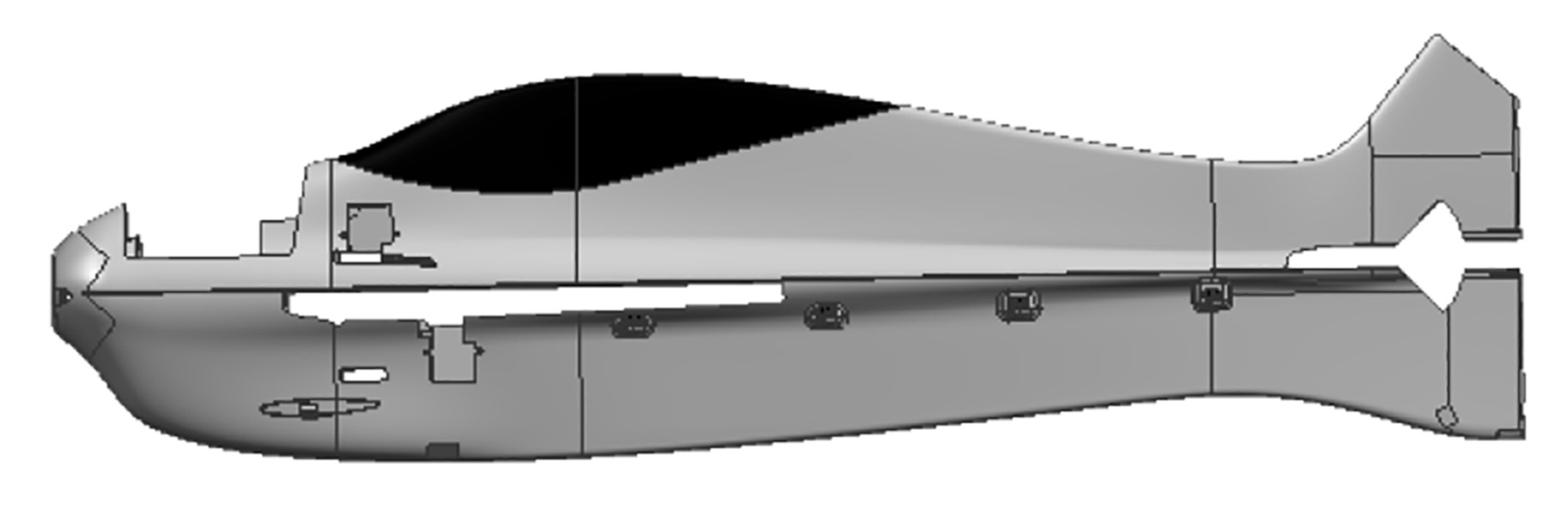 Multiplex kropp STUNTMASTER (utan Elektronik)