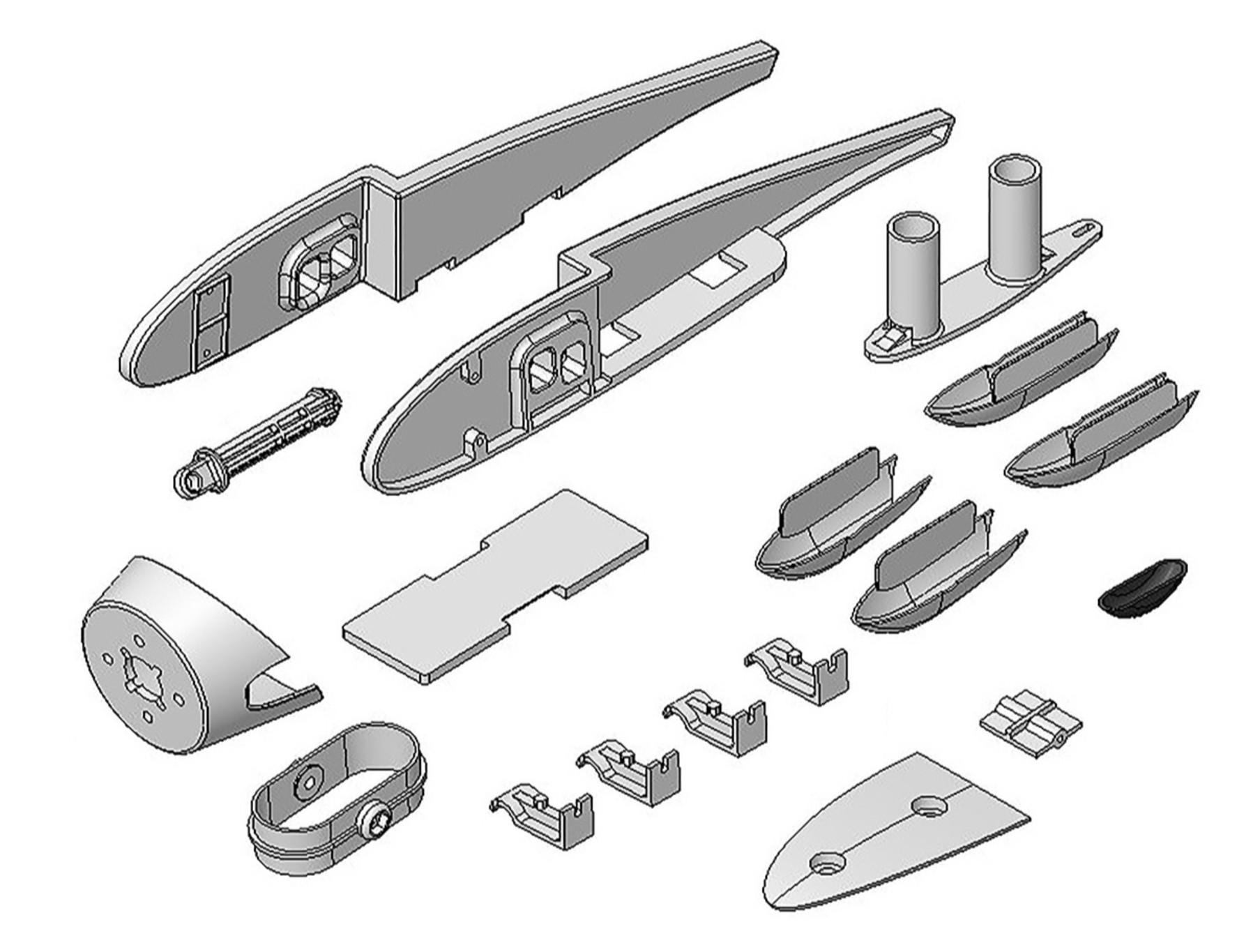 Multiplex plastic parts Heron