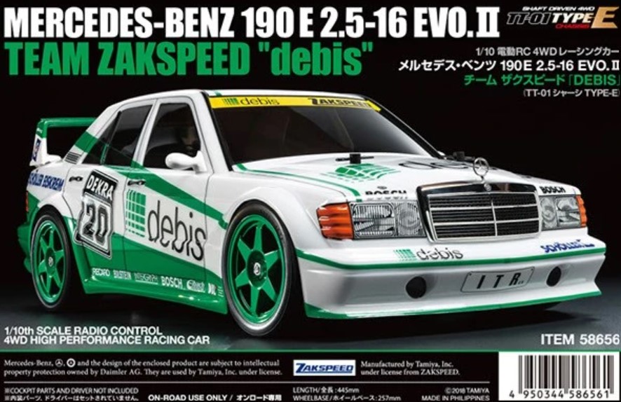 Autopartner RC - TAMIYA 1/10 R/C Mercedes-Benz 190 E 2.5-16 EVO.II