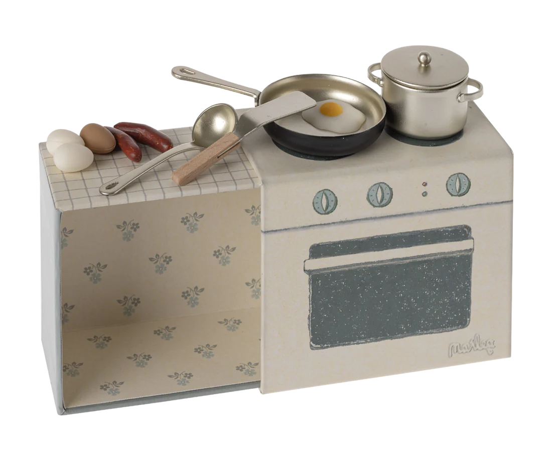 Maileg - Cooking set, Mouse