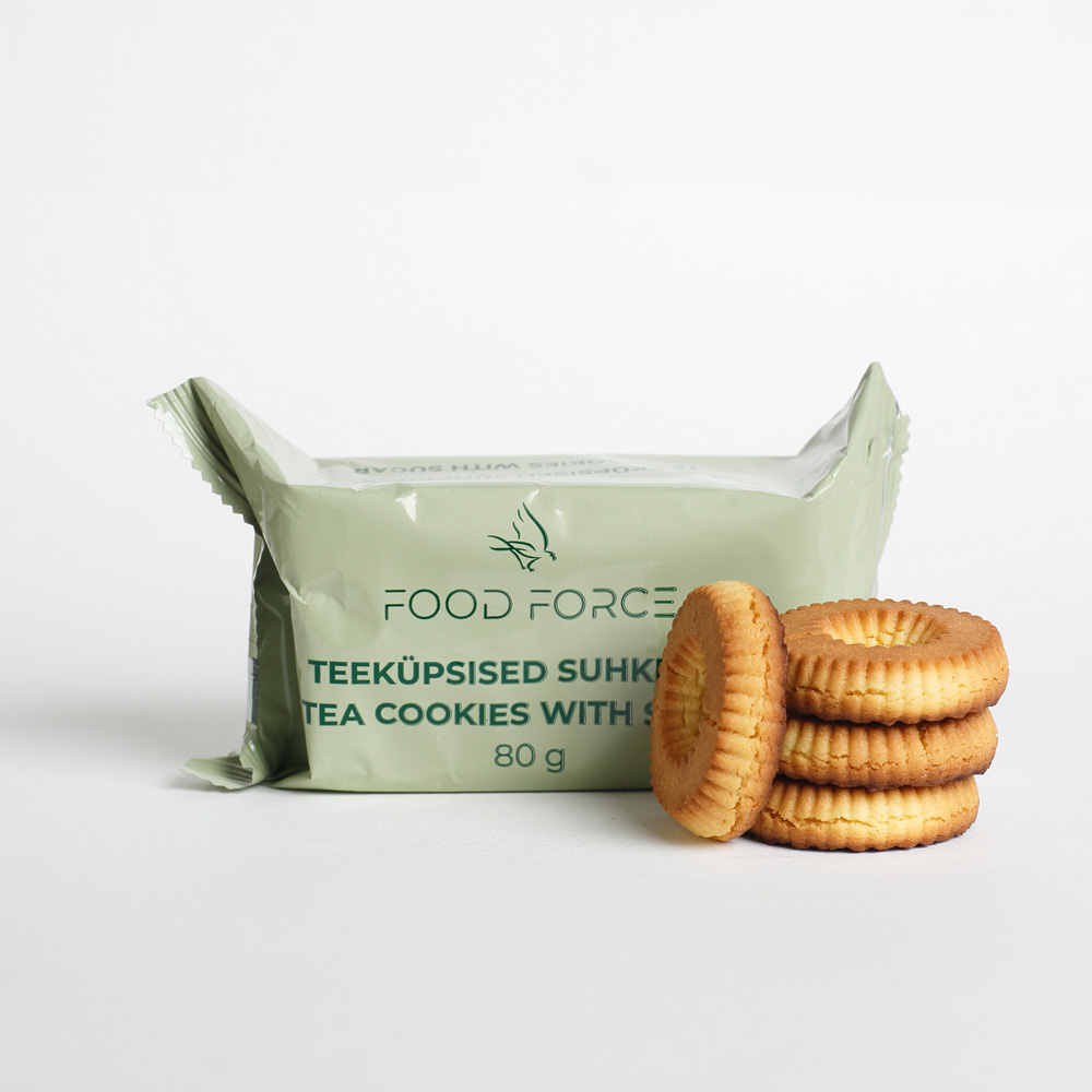 Food Force | Tea Cookie with Sugar | 80g | 80g