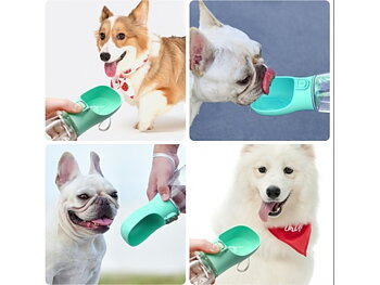 Vattenflaska för Hund / Hundflaska 350ml - Grön