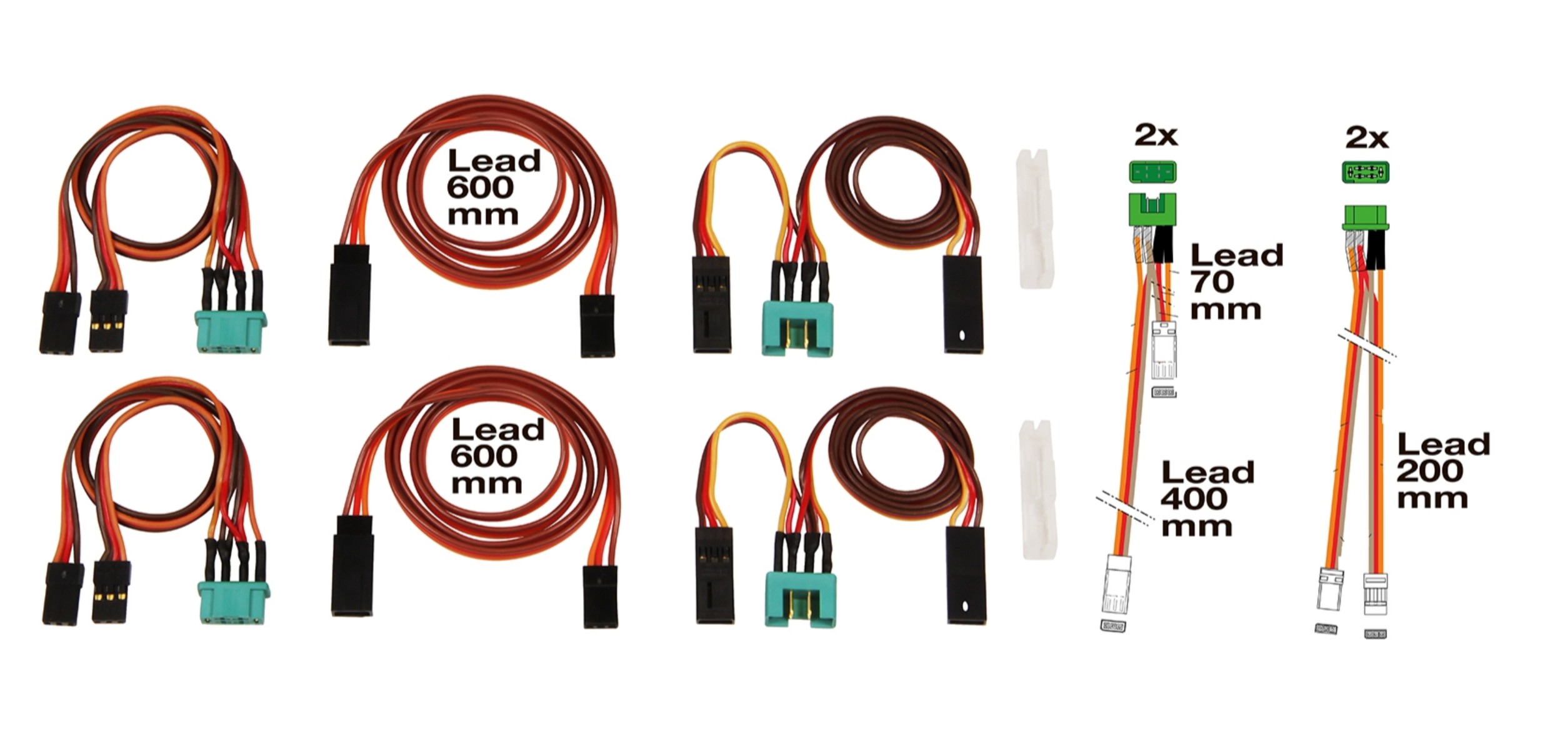 Multiplex Set leads with connectors for FUNRAY - 2