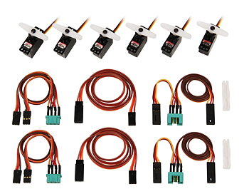 Multiplex ServoSet with cablesM6/UNI FUNRAY (complete)