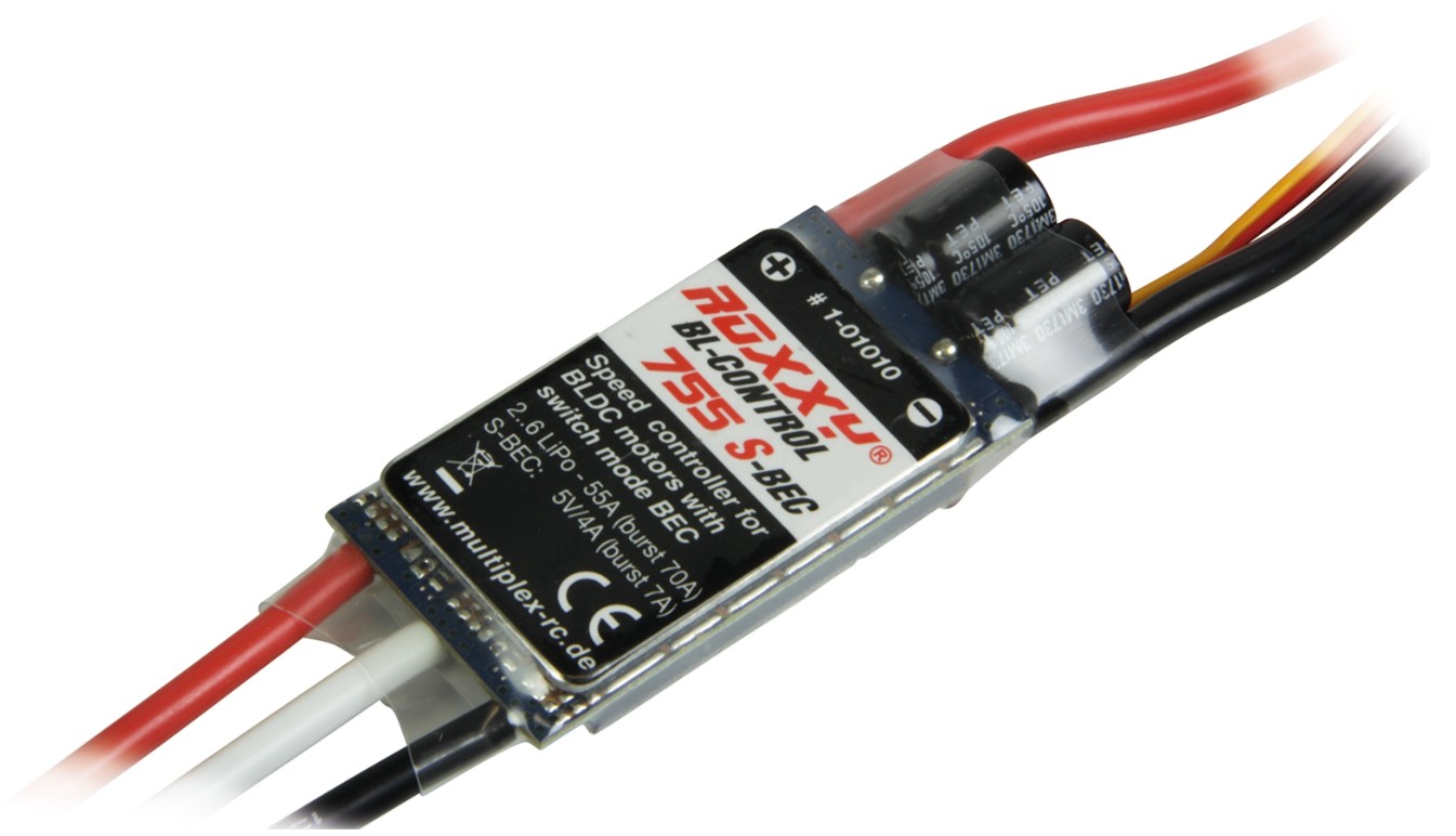 Multiplex ROXXY BL-Control 755 S-BEC FunJet 2 longer leads