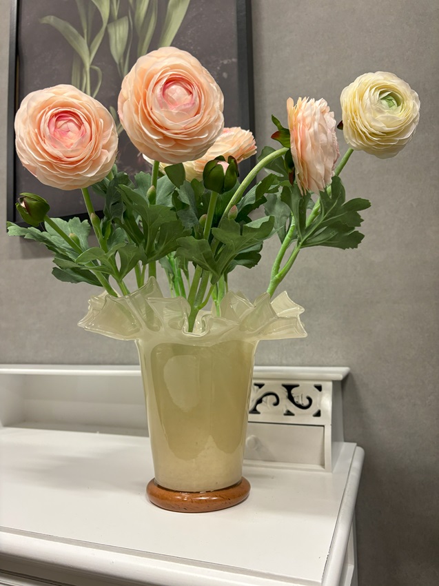 Vase - Glass vase - Vanilla - 21x22 cm - 6