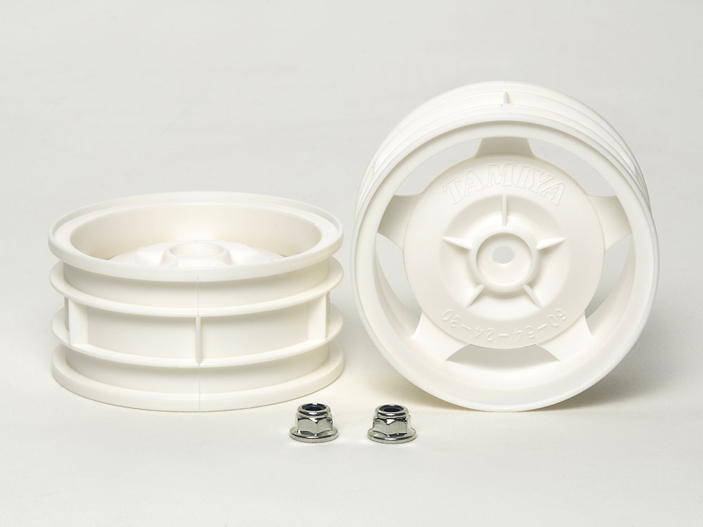 Tamyia 53089 4WD FRONT STAR-DISH WHEELS (1 PAIR)