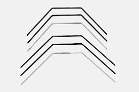 Tamyia 53722 TB-EVO4 STABILIZER ROD SET