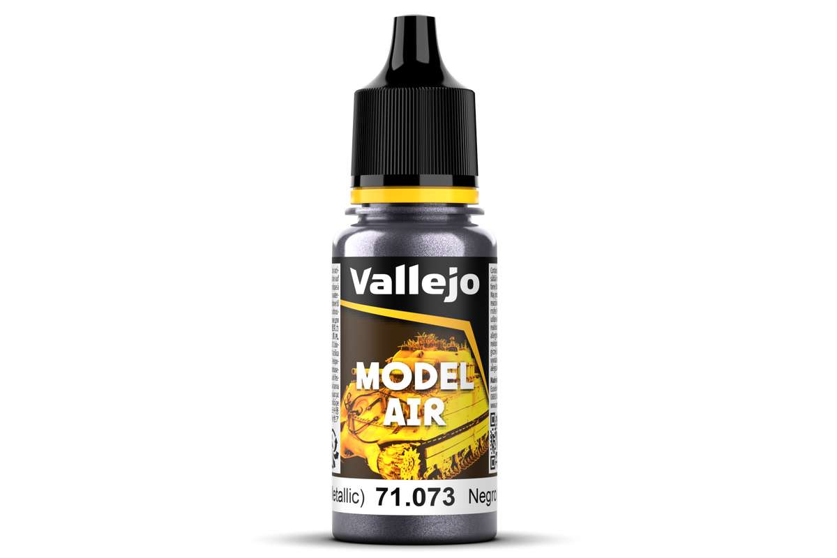 Vallejo 71073 Model Air 17ml black metallic
