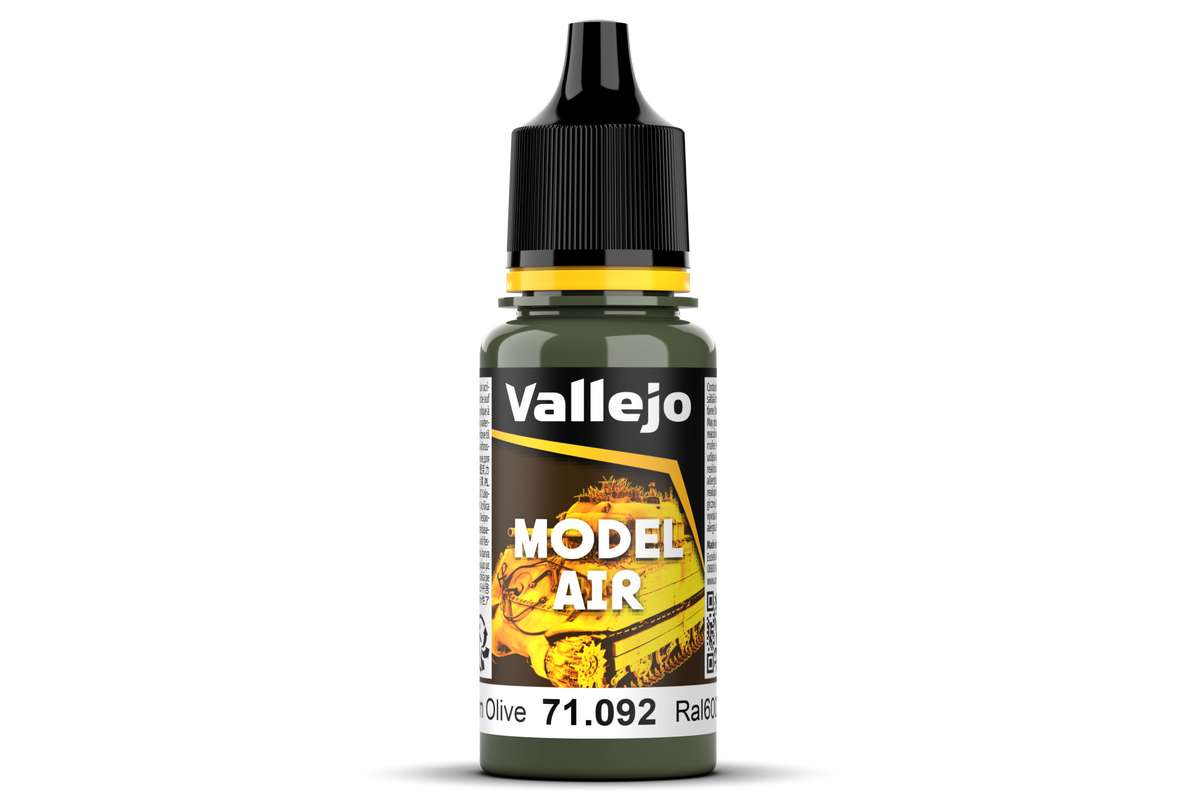 Vallejo 71092 Model Air 17ml medium Olive RAL6003