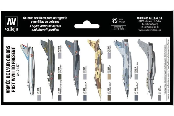 Vallejo 71627 Armée de l´Air Colors Post WWII to present - 2