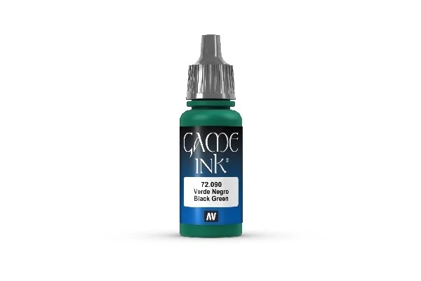 VALLEJO 72090 SORT-GRÖN INK 17ml