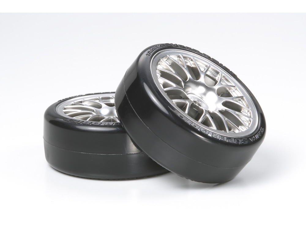 TAMIYA 54021 Mesh wheel w/SD tire 2stk