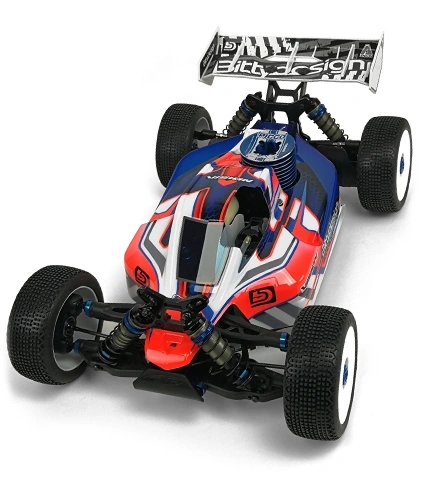 Bittydesign Body VISION 1/8 Buggy AE RC8B3.1 Nitro (Clear) Pre-Cut - 2