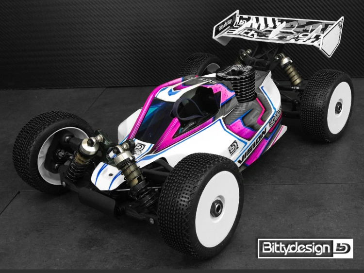 Bittydesign Body VISION 1/8 Buggy Mugen MBX8 (Clear) Pre-Cut - 6