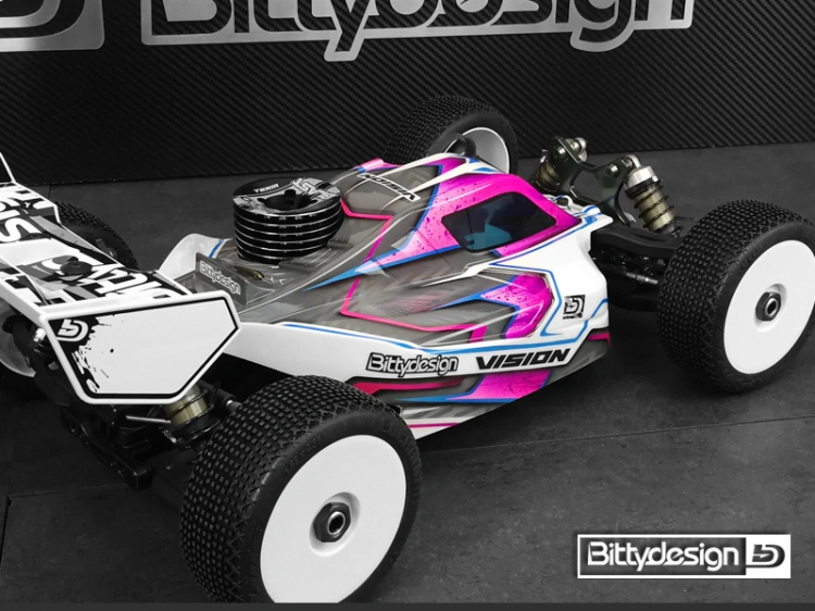 Bittydesign Body VISION 1/8 Buggy Mugen MBX8 (Clear) Pre-Cut - 3
