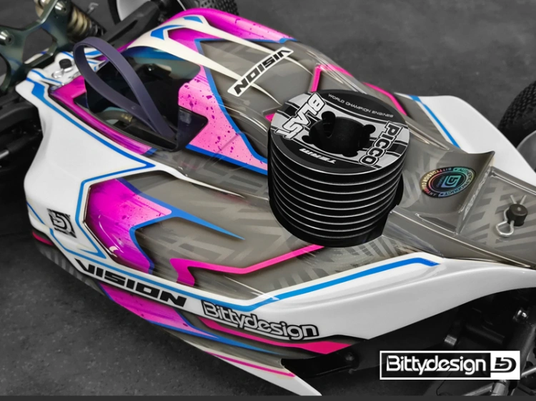 Bittydesign Body VISION 1/8 Buggy Mugen MBX8 (Clear) Pre-Cut - 4