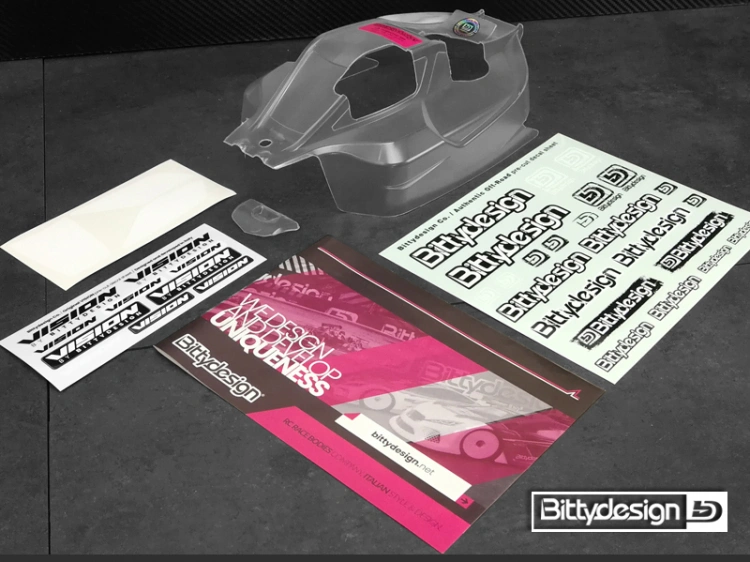 Bittydesign Body VISION 1/8 Buggy Mugen MBX8 (Clear) Pre-Cut - 7