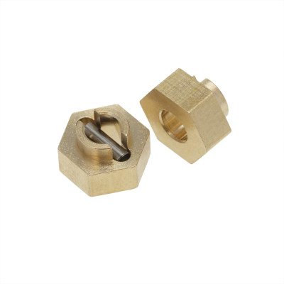 Hobby Details DTSCX24-7 SCX24 3mm Diameter Brass Wheel Hex 4st - 3