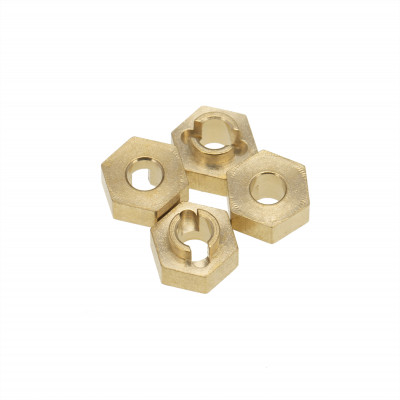 Hobby Details DTSCX24-7 SCX24 3mm Diameter Brass Wheel Hex 4st - 4