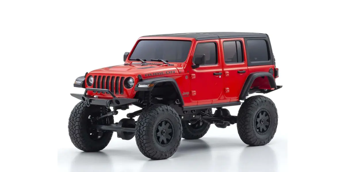 Kyosho 32521R Mini-Z 4X4 MX-01 Jeep Wrangler Rubicon Firecracker Red (KT531P)