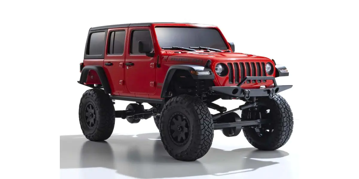 Kyosho 32521R Mini-Z 4X4 MX-01 Jeep Wrangler Rubicon Firecracker Red (KT531P) - 3