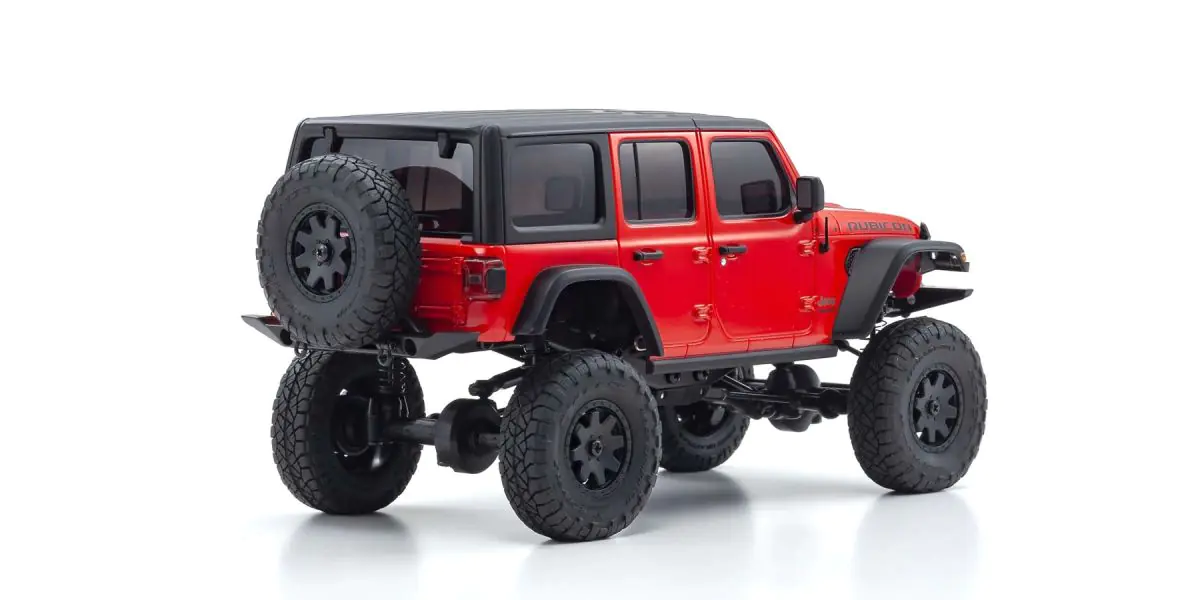 Kyosho 32521R Mini-Z 4X4 MX-01 Jeep Wrangler Rubicon Firecracker Red (KT531P) - 2