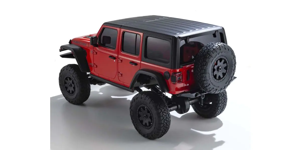 Kyosho 32521R Mini-Z 4X4 MX-01 Jeep Wrangler Rubicon Firecracker Red (KT531P) - 4