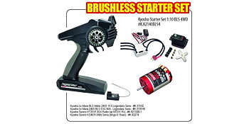 Kyosho 82140BLS4 Kyosho Starter Set 1:10 BLS 4WD (KT331-37034-37051B-HD3001HB)