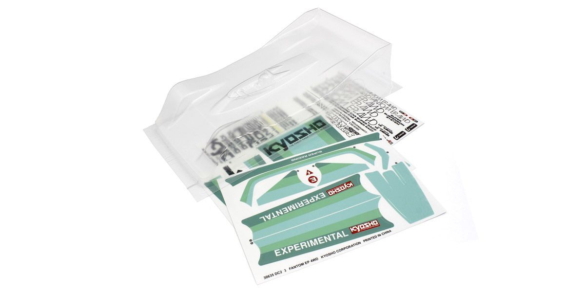 Kyosho EFB002 Clear Bodyshell 1:12 Kyosho EP Fantom 4WD Ext CRC-II