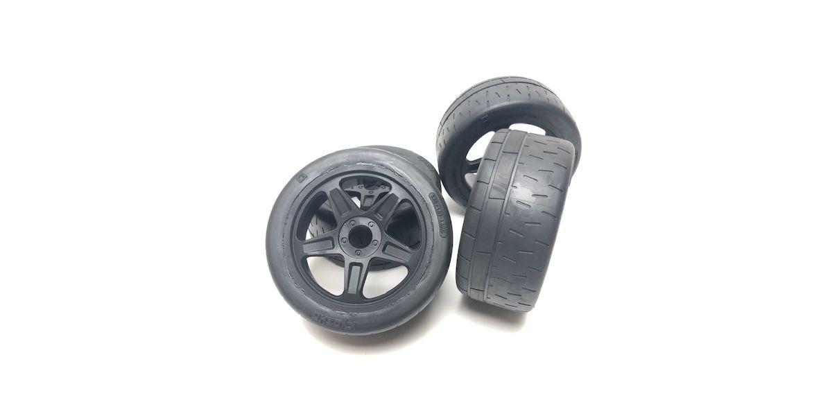 Kyosho IGTH2019 Tyres on Black Wheels (4) Inferno GT2 Kyosho