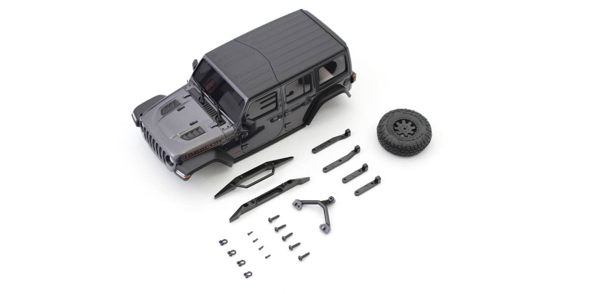 Kyosho MXB01GM Bodyshell  Jeep Wrangler Rubicon Mini-Z 4X4 MX01 Grey