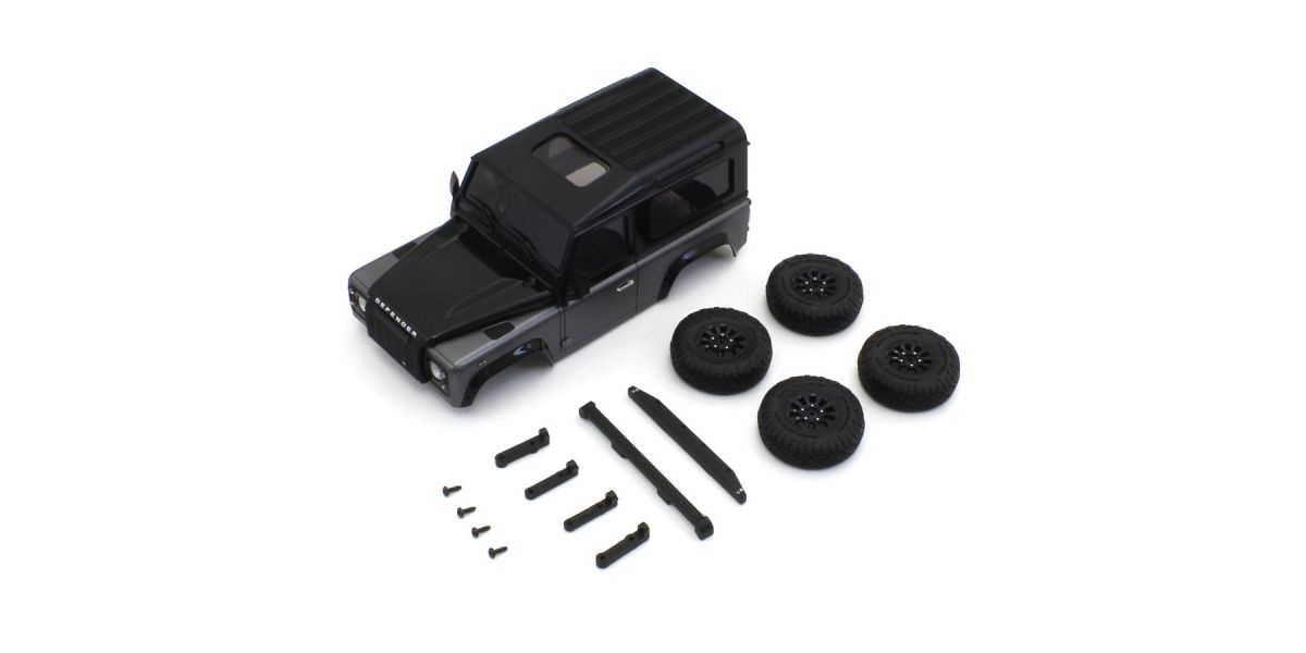 Kyosho MXBT06GM Bodyshell Land Rover Defender 90 Gray Mini-Z 4X4 MX01