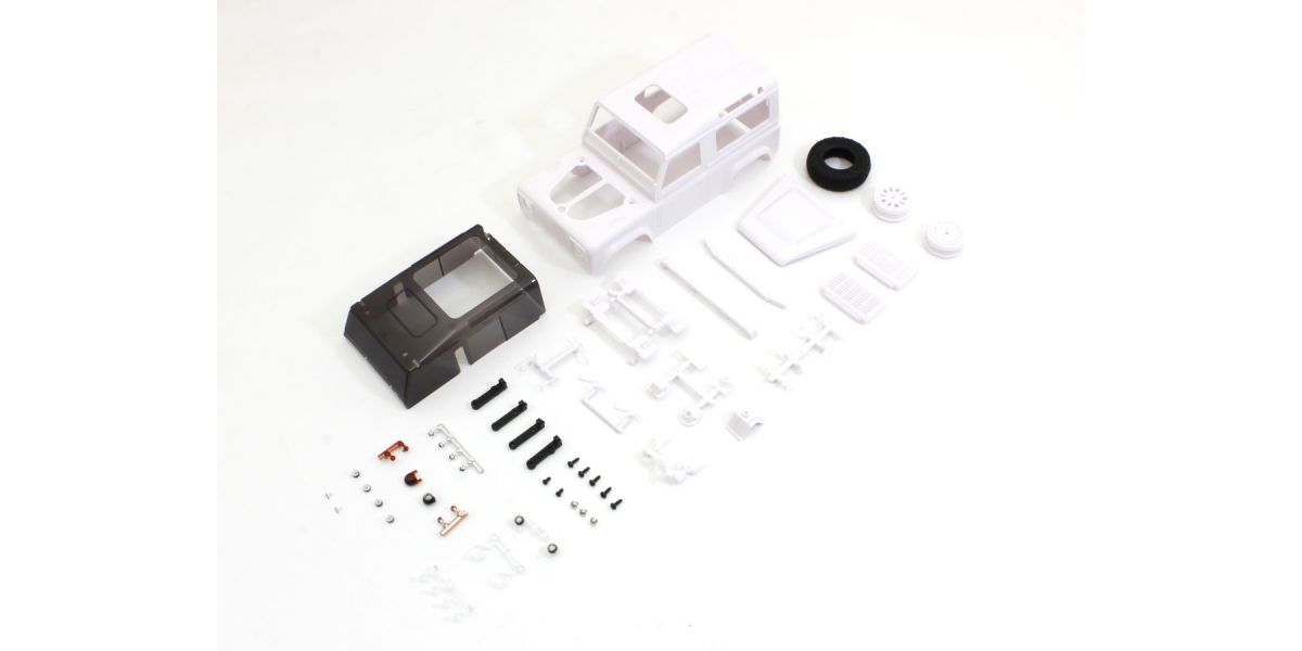 Kyosho MXN06 Bodyshell Land Rover Defender 90 Mini-Z 4X4 MX01 (White Body)