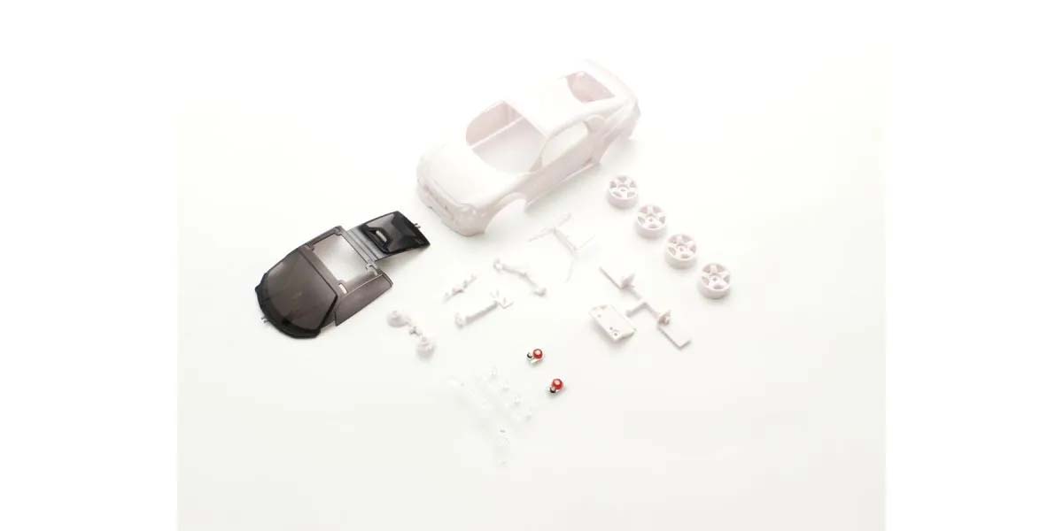 Kyosho MZN211 Bodyshell Honda Neo Classic Racer Mini-Z + 4WD Rims (White Body)