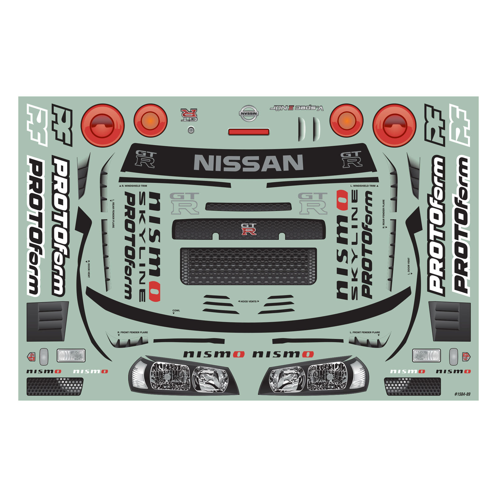Protoform 1/7 2002 Nissan Skyline GT-R R34 Clr Bdy Infrctn - 3