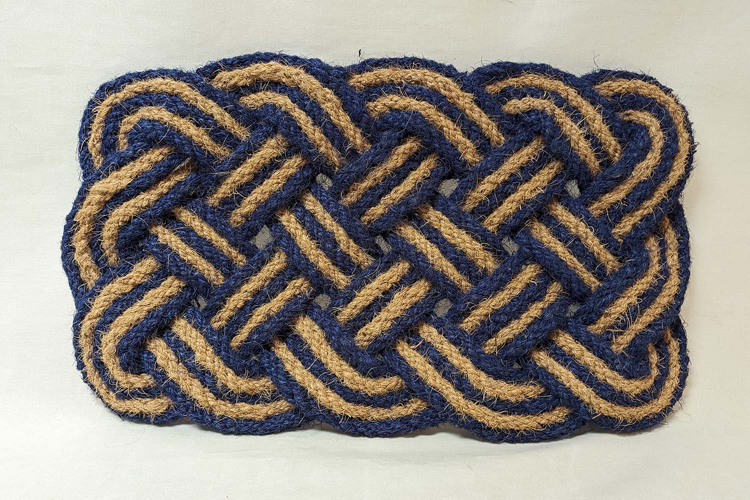 Braided doormat 45x75 cm