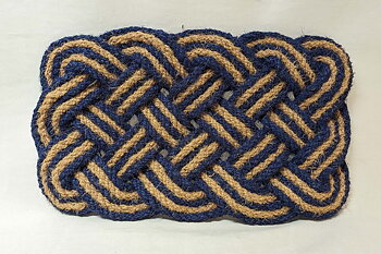 Braided doormat 45x75 cm