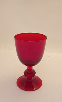 Dessert wine glass red