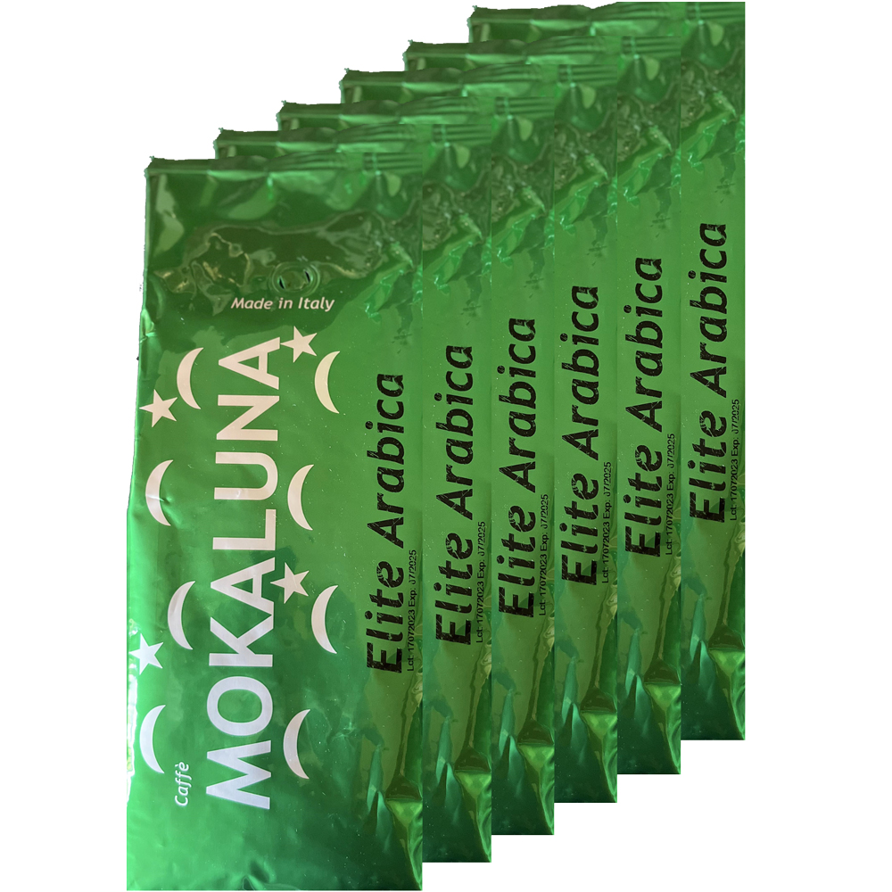 Mokaluna Elite Arabica 100/0, Multipack 6x1000 gram