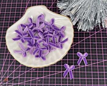 Velvet bow - Lilac 