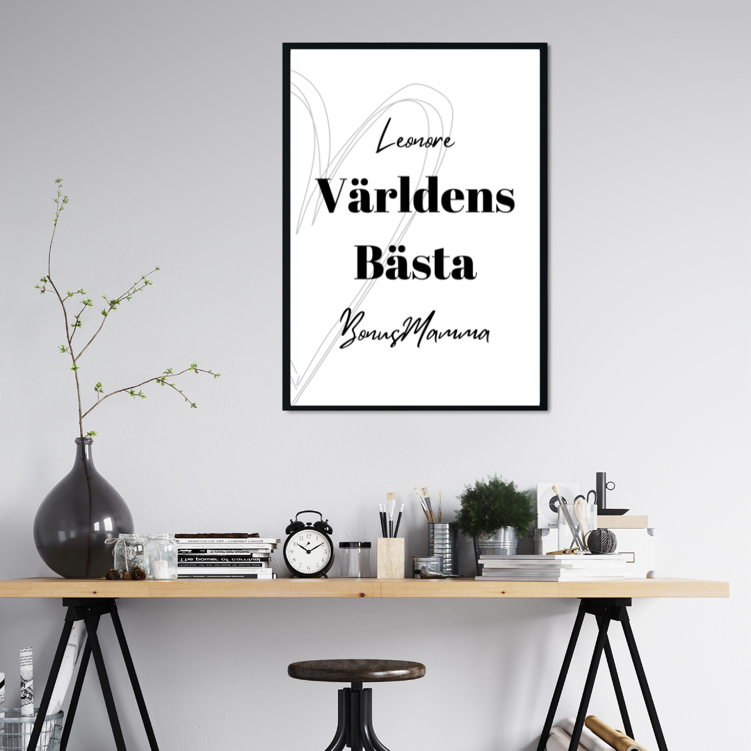 Världens bästa bonusmamma - med namn - 2