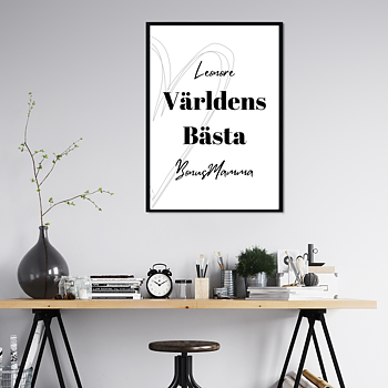 Världens bästa bonusmamma - med namn