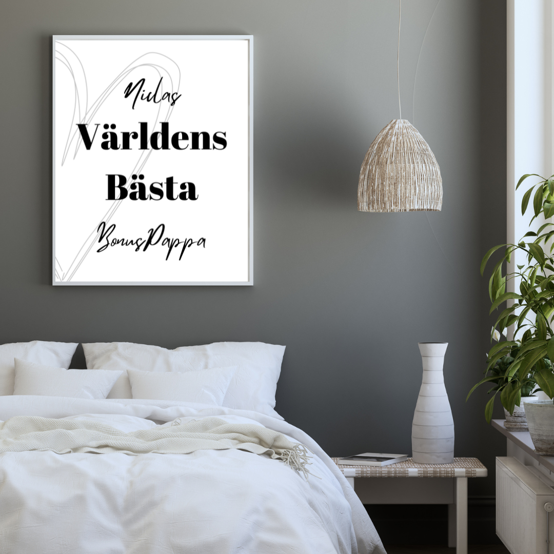 Världens bästa bonuspappa - med namn - 2