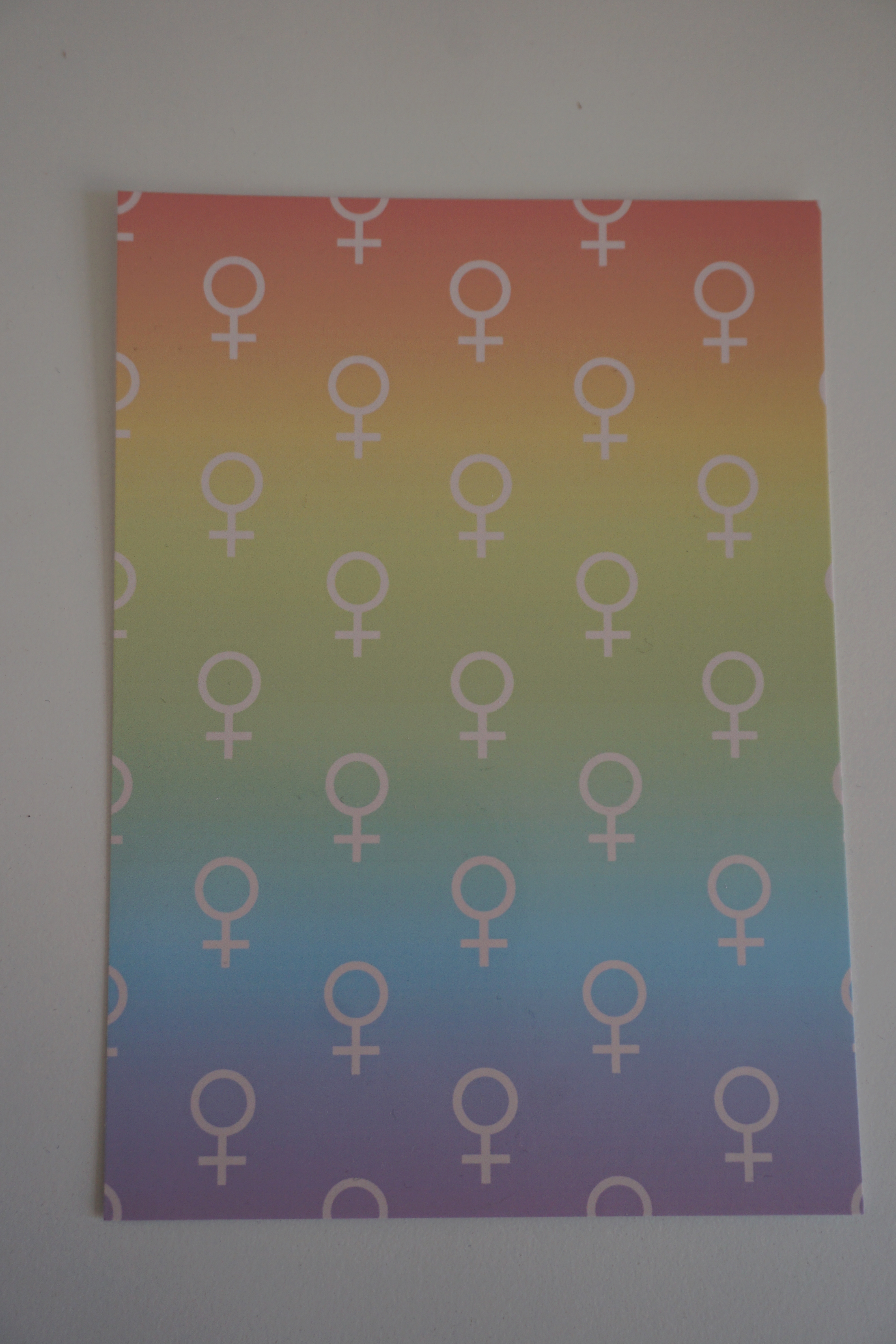 Postcard rainbow venus