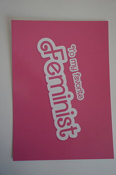 Postcard "to my favorite feminist"