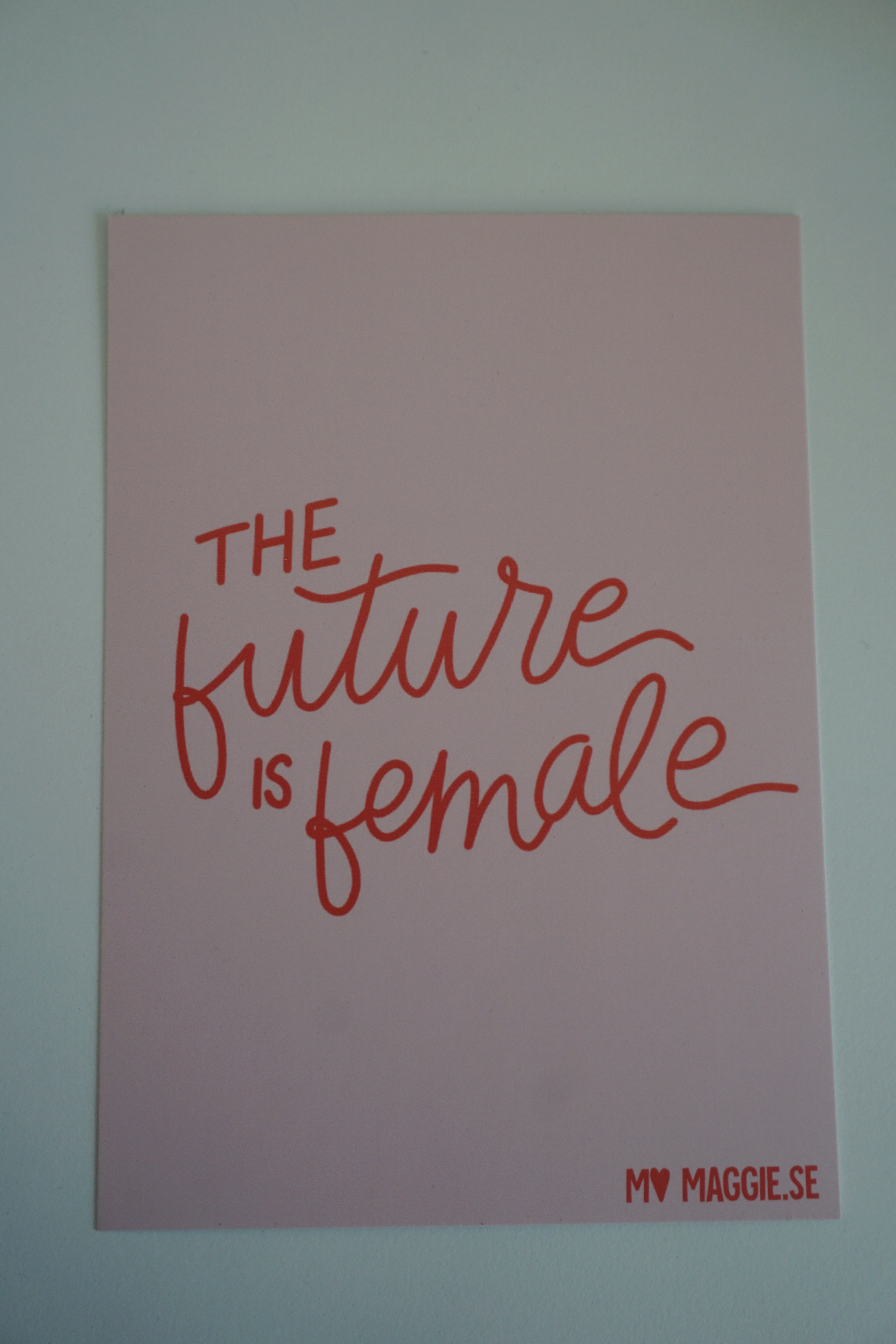 Postcard "the future is female"