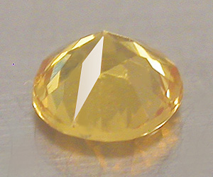 Vacker 3.8 mm rund naturlig gul safir ädelsten - 2