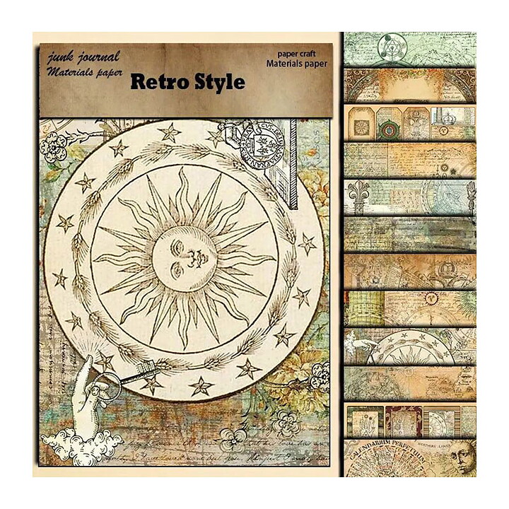Vintage Background Paper - Medieval Alchemy